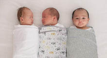 Load image into Gallery viewer, Miracle Blanket Baby Sleep Wearable Swaddle Wrap for Newborn/Infant Boy or Girl 0-3 Months, Solid Heather Gray
