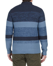 Load image into Gallery viewer, US POLO ASSOCIATION Cotton Reverse Jersey Marled Stripe Quarter Zip Sweater