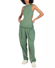 Load image into Gallery viewer, Nicole Williams English Cutout Ribbed Bodysuit