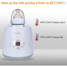 Load image into Gallery viewer, Lychee Baby Bottle Warmer 6-in-1 Smart Bottle Sterilizer & Food Heater for Breast Milk or Formula with LED-Display