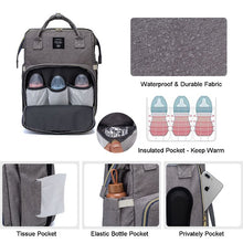 Load image into Gallery viewer, Travel Backpack Diaper Bag With Baby Bed/Changing Station