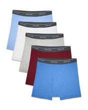 Load image into Gallery viewer, Fruit Of The Loom Boys' Assorted Cotton Boxer Briefs, 5 Pack