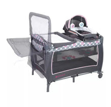 Load image into Gallery viewer, Baby Trend Lil Snooze Deluxe II Nursery Center- Daisy Dots