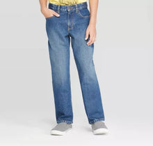 Load image into Gallery viewer, Boys' Relaxed Straight Fit Jeans - Medium Wash