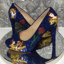 Load image into Gallery viewer, Beauty and the Beast Peep Toe Shoes
