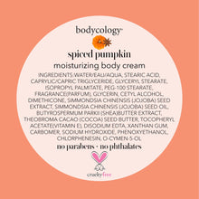 Load image into Gallery viewer, Bodycology Moisturizing Body Cream, Spiced Pumpkin, 8 oz