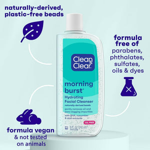 Clean & Clear Morning Burst Oil-Free Hydrating Facial Cleanser - 8 fl. oz