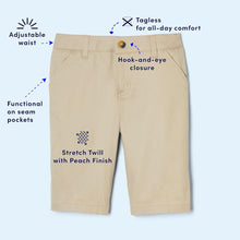 Load image into Gallery viewer, French Toast Girls&#39; Adjustable Waist Stretch Twill Bermuda Short
