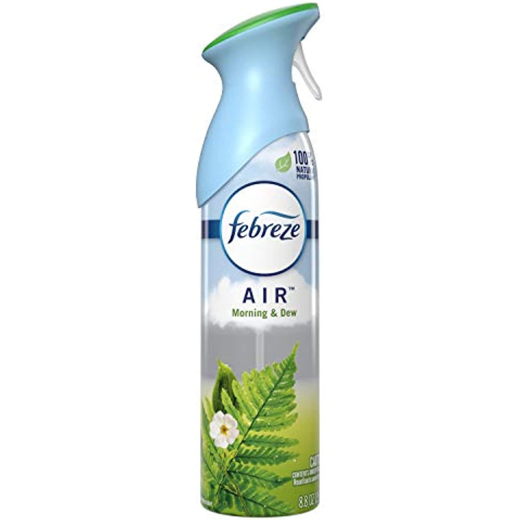 Febreze Odor-Eliminating Air Freshener Spray, Morning Dew, 1 Count - 8.8 oz