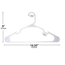 Load image into Gallery viewer, Mainstays Clothing Hangers, 50 Pack, White, Durable Plastic
