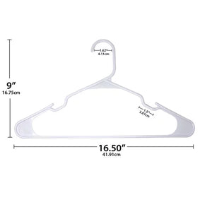 Mainstays Clothing Hangers, 50 Pack, White, Durable Plastic