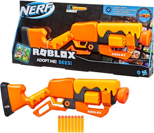 ERF Roblox Adopt Me!: Bees! Lever Action Dart Blaster, Rotating 8-Dart Drum, 8 Elite Darts