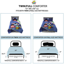 Load image into Gallery viewer, Ryan&#39;s World Microfiber Twin/Full Reversible Comforter
