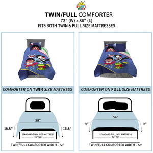 Ryan's World Microfiber Twin/Full Reversible Comforter