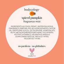 Load image into Gallery viewer, Bodycology Spiced Pumpkin Body Spray, 8 Oz
