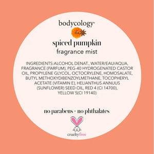 Bodycology Spiced Pumpkin Body Spray, 8 Oz