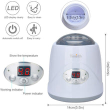 Load image into Gallery viewer, Lychee Baby Bottle Warmer 6-in-1 Smart Bottle Sterilizer &amp; Food Heater for Breast Milk or Formula with LED-Display
