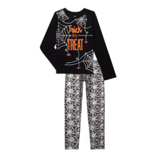 Load image into Gallery viewer, Halloween Girls Graphic Top and Leggings Outfit, 2-Piece Set
