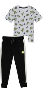 Big Boys Outer Space Graphic T-Shirt & Jogger Pants, 2-Piece Outfit Set