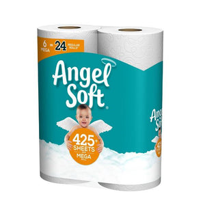 Angel Soft Toilet Paper - 6 Mega Rolls