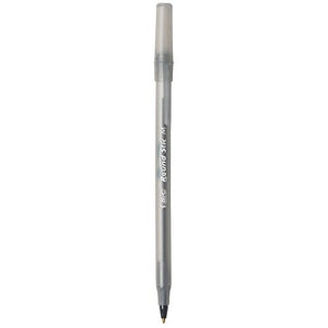 BIC Round Stic Xtra Life Ballpoint Pens, Medium Point, 10ct - Black