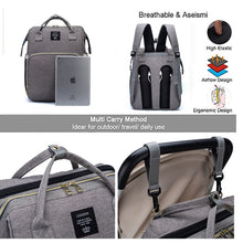 Load image into Gallery viewer, Travel Backpack Diaper Bag With Baby Bed/Changing Station
