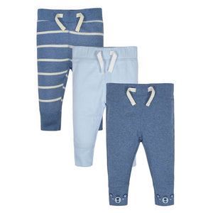 Gerber Baby Boy Organic Active Pants, 3-Pack