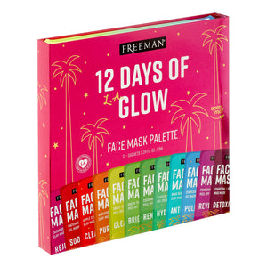 Freeman 12 Days of Glow Holiday Hydrating Facial Mask Gift Set, 12 Pieces