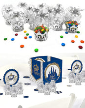 Load image into Gallery viewer, 12 Pieces Fillable Silver Crown with Pouch Party Favors
