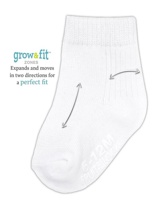 Fruit Of The Loom Baby Grow & Fit Socks, 14 Pack