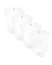 Load image into Gallery viewer, Fruit Of The Loom Baby Short Sleeve Breathable Bodysuits, 4 Pack
