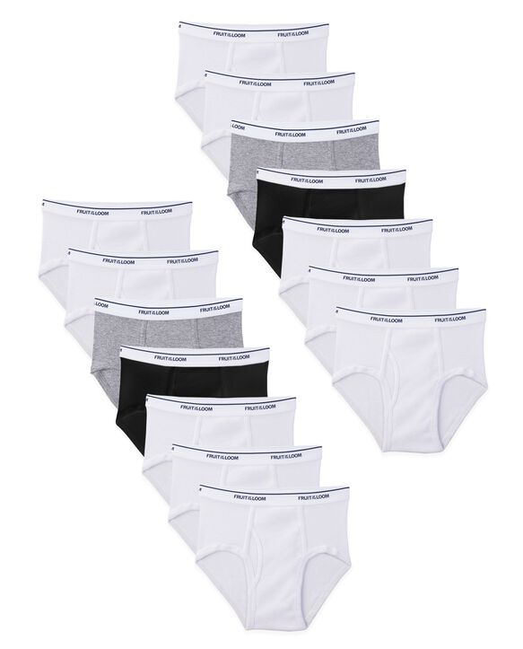 Fruit Of The Loom Boys Assorted Wardrobe Briefs, 14 Pack