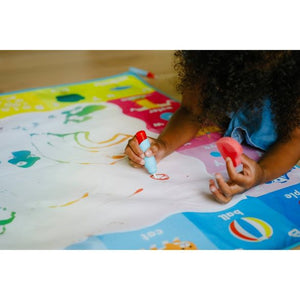 Chuckle & Roar Jumbo 4' x 3' Aqua Draw Doodle Mat