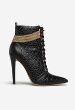 Load image into Gallery viewer, Keep Me High Chain Detail Stiletto Bootie
