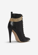 Load image into Gallery viewer, Keep Me High Chain Detail Stiletto Bootie
