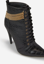 Load image into Gallery viewer, Keep Me High Chain Detail Stiletto Bootie
