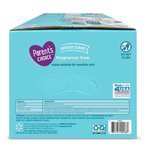 Parent Choice Fragrance Free Baby Wipes, 8 Flip-Top Packs (800) + 200 Bonus