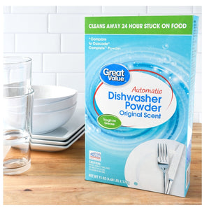 Great Value Automatic Dishwasher Powder, Original Scent, 75 oz