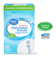 Load image into Gallery viewer, Great Value Automatic Dishwasher Powder, Original Scent, 75 oz
