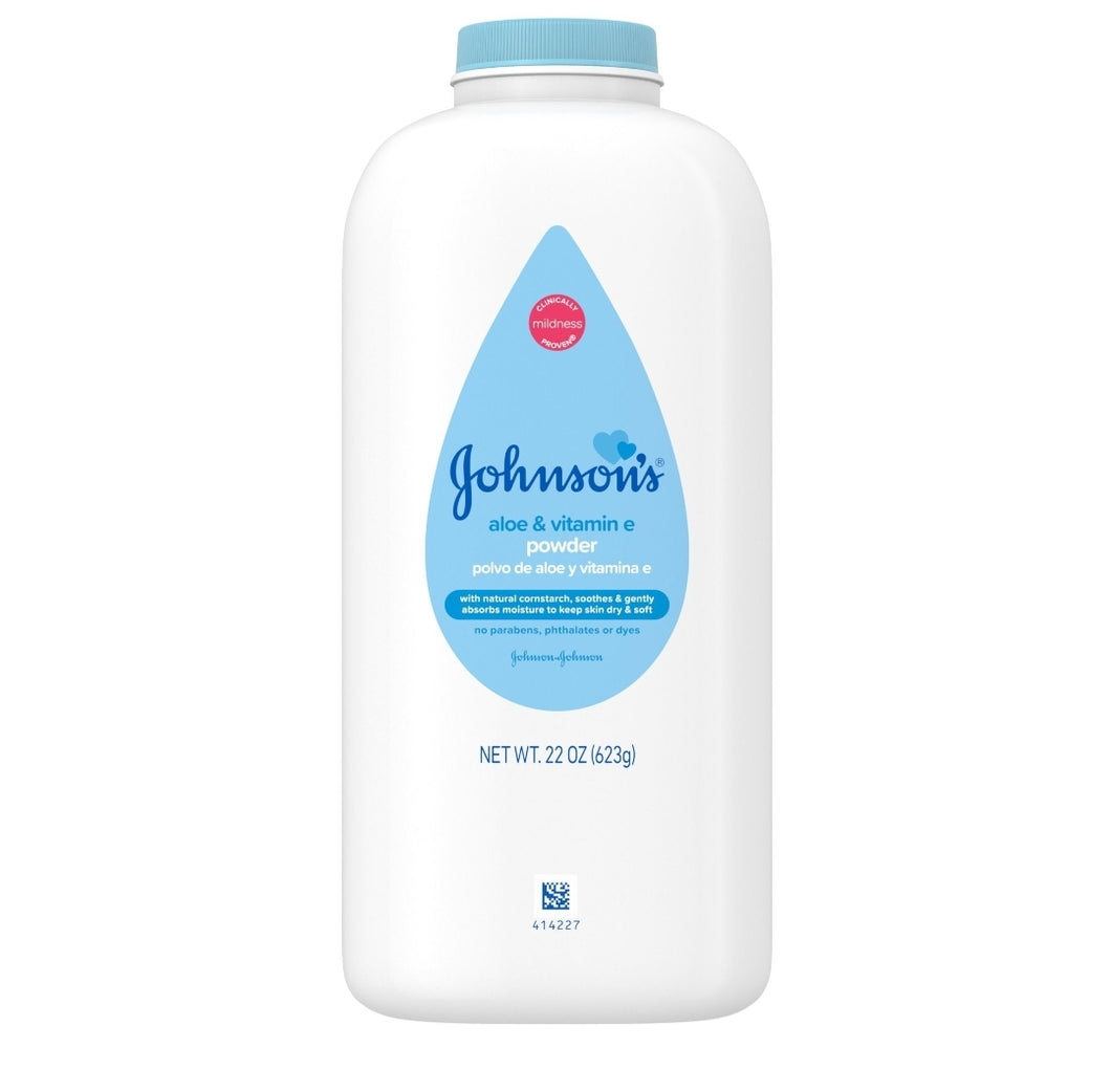 Johnson's Baby Powder With Aloe & Vitamin E, 22 oz