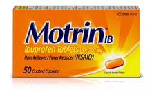 Load image into Gallery viewer, Motrin IB Pain Reliever &amp; Fever Reducer Caplets, Ibuprofen (NSAID) - 50ct
