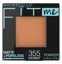 Load image into Gallery viewer, Maybelline Fit Me Matte + Poreless Pressed Face Powder Makeup, Coconut, 0.29 oz
