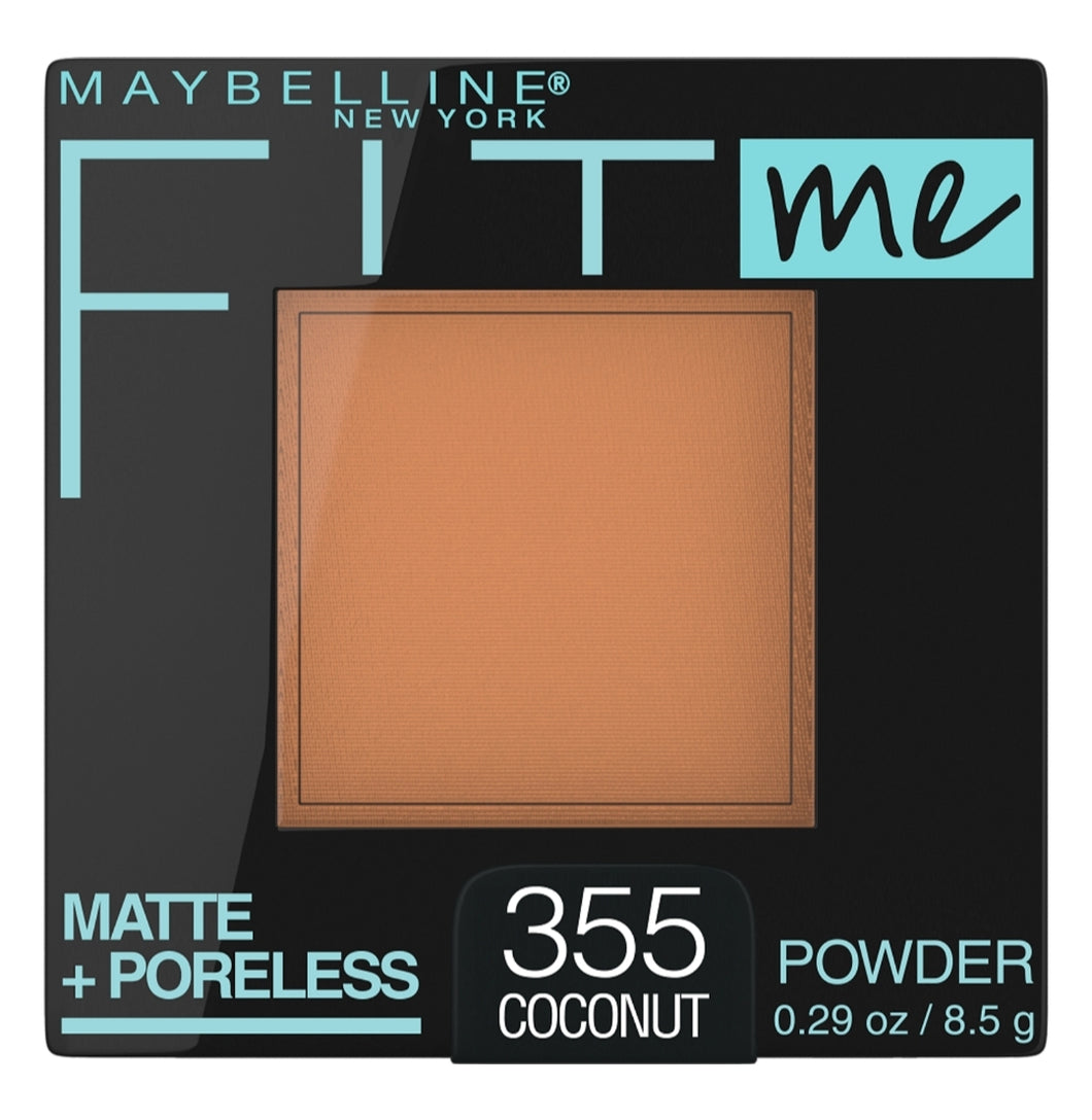 Maybelline Fit Me Matte + Poreless Pressed Face Powder Makeup, Coconut, 0.29 oz