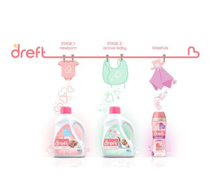 Dreft Stage 1 Newborn Liquid Laundry Detergent, 40 Oz.