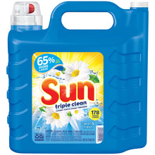 Load image into Gallery viewer, Sun Liquid Laundry Detergent, Clean &amp; Fresh, 250 Ounce, 178 Loads
