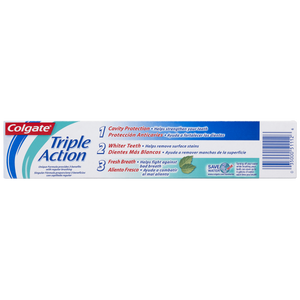 Colgate Triple Action Fluoride Toothpaste Original Mint, 6.0 Oz