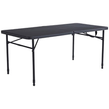 Load image into Gallery viewer, Mainstays 4&#39; Fold-In-Half Adjustable Table, Rich Black
