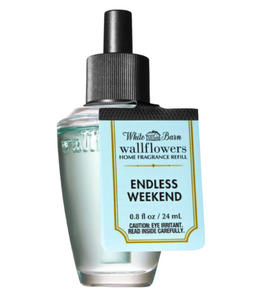 Bath & Body Works Endless Weekend 0.8oz Wallflowers Fragrance Refill, 2 pack