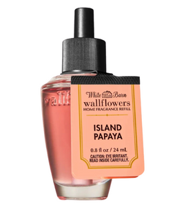 Bath & Body Works Island Papaya 0.8oz Wallflowers Fragrance Refill, 2 pack