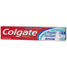 Load image into Gallery viewer, Colgate Triple Action Fluoride Toothpaste Original Mint, 6.0 Oz
